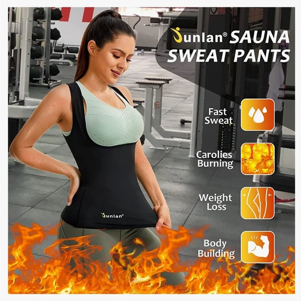 Junlan sauna suit for women waist trainer top NWT - Picture 5 of 10